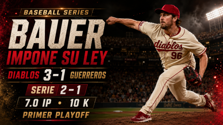 BAUER IMPONE SU LEY EN OAXACA Y DIABLOS TOMA VENTAJA EN EL PRIMER PLAYOFF