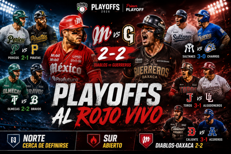 Primer Playoff LMB 2026: el Norte cerca de definirse y el Sur está al rojo vivo