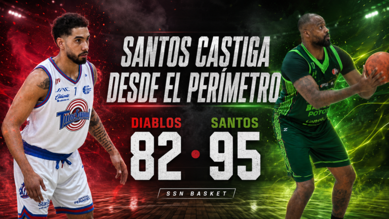 SANTOS CASTIGA DESDE EL PERÍMETRO Y FRENA A DIABLOS