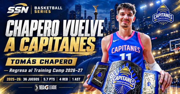 Tomás Chapero vuelve a Capitanes: continuidad argentina para la temporada 2026-27