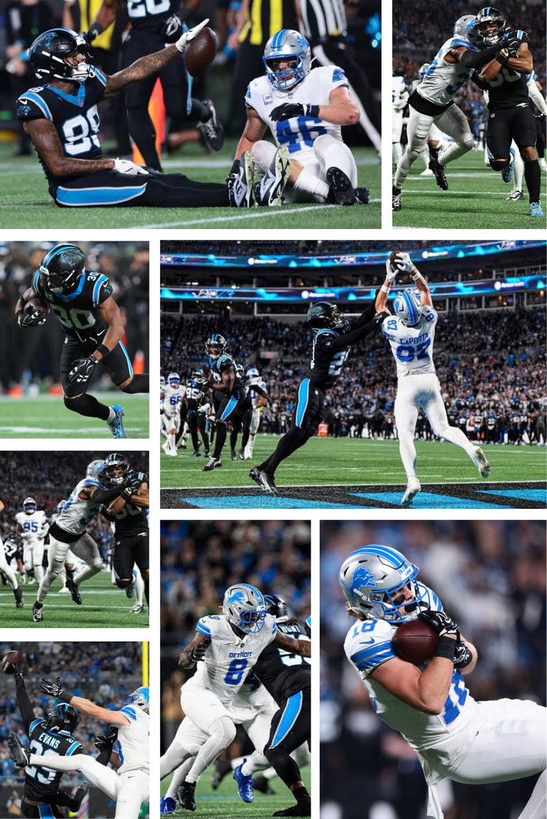 Panthers sorprenden a los Lions en un duelo de alto voltaje con Bryce Young y Tetairoa McMillan como protagonistas
